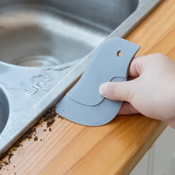 Household Kitchen Multifunctional Soft Scraper Dirt and Grease Cleaning Tool Silicone Scraper To Clean Pots and Oil Stains 5