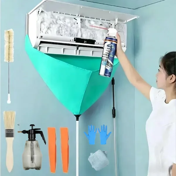 8/6/1pcs Air Conditioning Cleaning Kit Leak-proof Cover Full Set of Air Conditioner Cleaner with Water Pipe Clean Tools 2 8/6/1pcs Air Conditioning Cleaning Kit Leak-proof Cover Full Set of Air Conditioner Cleaner with Water Pipe Clean Tools 2