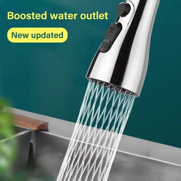 3 In 1 Kitchen Faucet Extender Universal 360° Rotate Pull Out Kitchen Tap Multi-mode Strong Flushing Booster Kitchen Accessories 3 3 In 1 Kitchen Faucet Extender Universal 360° Rotate Pull Out Kitchen Tap Multi-mode Strong Flushing Booster Kitchen Accessories 3