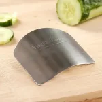 Stainless Steel Vegetable Cutting Finger Guard Hand Guard Kitchen Gadget Protective Cover 5