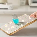 Daisy Flower Kitchen Cabinet Mat Reusable Drawer Mat Kitchen Dining Table Mat Insulation Mat Waterproof Moisture-proofDrawer Mat 5
