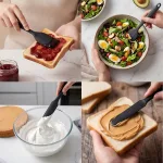 Silicone Kitchenware 6-Piece Set, Cream Scraper, Spatula, Oil Brush, Size Scraper Set Baking Tool, Non-Integrated Hand 3