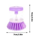 Kitchen Wash Pot Dish Brush Astronaut Washing Utensils With Automatic Soap Liquid Dispenser Household Cleaning Accessories 5