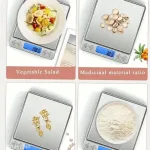 Digital Kitchen Scale Stainless Steel Food Scale with LCD Display for Precise Weighing of Cooking Ingredients Diet 2