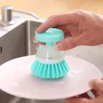 Kitchen Wash Pot Dish Brush Astronaut Washing Utensils With Automatic Soap Liquid Dispenser Household Cleaning Accessories 3