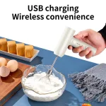 1 PCS Wireless Electric Food Mixer Portable 3 Speeds Egg Beater Baking Dough Cake Cream Mixer Kitchen Tools 3