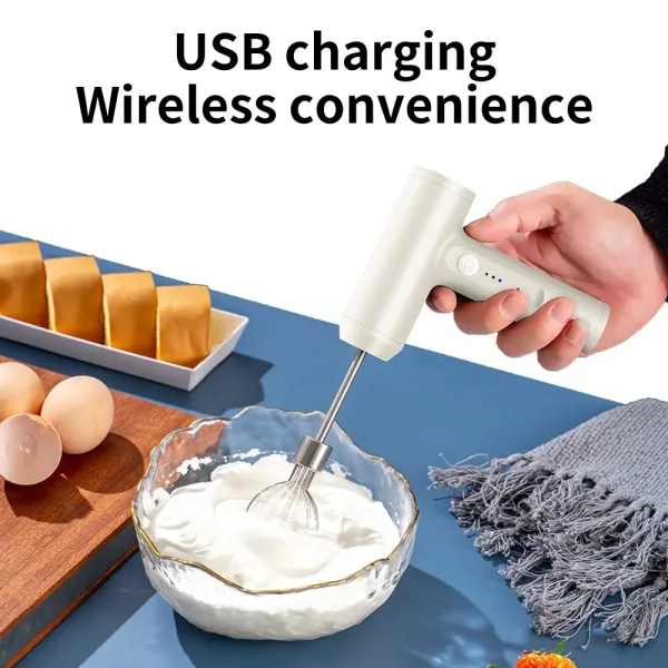 1 PCS Wireless Electric Food Mixer Portable 3 Speeds Egg Beater Baking Dough Cake Cream Mixer Kitchen Tools 3 1 PCS Wireless Electric Food Mixer Portable 3 Speeds Egg Beater Baking Dough Cake Cream Mixer Kitchen Tools 3