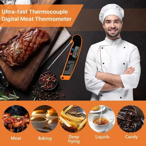 Hot Sale Digital Kitchen Food Thermometer For Meat Water Milk Cooking Food Probe BBQ Electronic Oven Thermometer Kitchen Tools 6