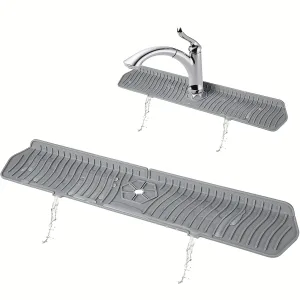 Kitchen Long Silicone Sink Faucet Mat Splash Guard for Absorbent Sink Countertop Protectors Mat Kitchen Gadgets