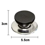 Kitchen Handle Cookware Knob Cover Glass Bottom Cover 4 Pieces Pressure Cookers Universal Pot Lid Handle Interchangeable Handles 6