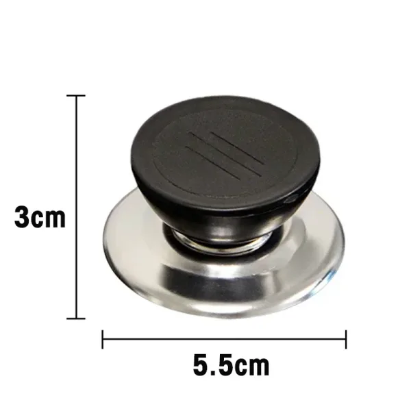 Kitchen Handle Cookware Knob Cover Glass Bottom Cover 4 Pieces Pressure Cookers Universal Pot Lid Handle Interchangeable Handles 6