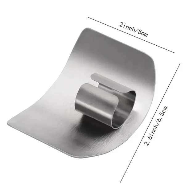 Stainless Steel Vegetable Cutting Finger Guard Hand Guard Kitchen Gadget Protective Cover 3