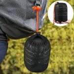 Camping Cookware Mess Kit Ultralight Camping Pot Set Outdoor Cooking Tableware for Hiking Trekking Picnic Fishing Mountaineering 6