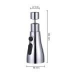 3 In 1 Kitchen Faucet Extender Universal 360° Rotate Pull Out Kitchen Tap Multi-mode Strong Flushing Booster Kitchen Accessories 6